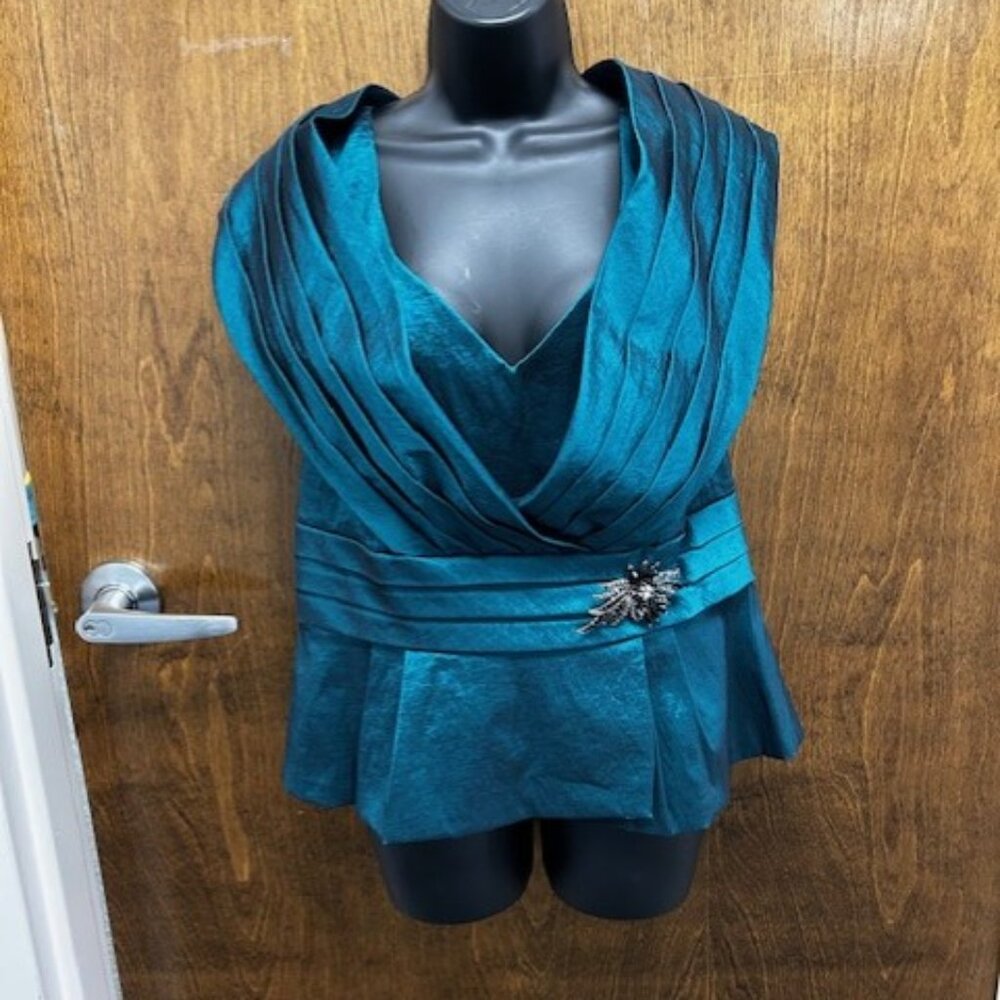 Teal KM Collections by Milla Bell Top